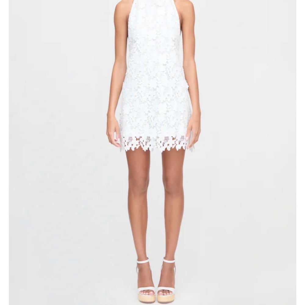 Hill House Home Sasha Halter Dress in White - Picture 3 of 4